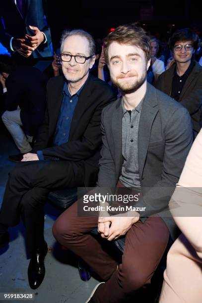 Steve Buscemi and Daniel Radcliffe attend the Turner Upfront 2018 show at The Theater at Madison Square Garden on May 16, 2018 in New York City....