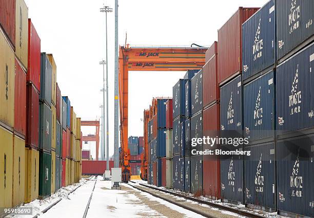 Container Train Bulinton 757 Burlington Northern Stock Photos, High-Res Pictures, and Images ...