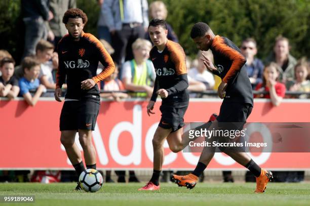 Tonny Vilhena of Holland, Juninho Bacuna of Holland during the Training Holland at the KNVB Campus on May 16, 2018 in Zeist Netherlands