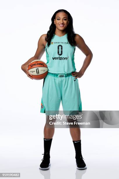 Marissa Coleman of the New York Liberty poses for a head shot during Media Day on May 15 at the Knicks Practice Center in Tarrytown, New York. NOTE...