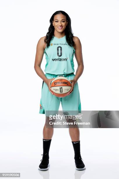 Marissa Coleman of the New York Liberty poses for a head shot during Media Day on May 15 at the Knicks Practice Center in Tarrytown, New York. NOTE...
