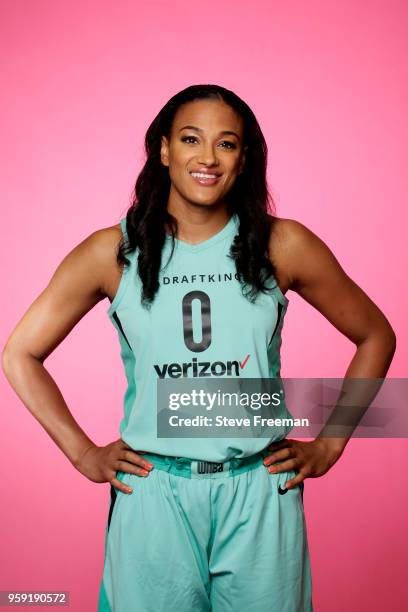 Marissa Coleman of the New York Liberty poses for a head shot during Media Day on May 15 at the Knicks Practice Center in Tarrytown, New York. NOTE...