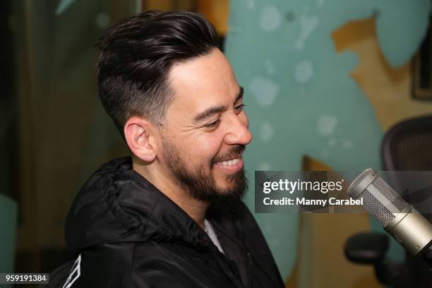 Mike Shinoda visits SiriusXM Studios on May 16, 2018 in New York City.