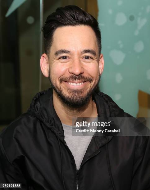 Mike Shinoda visits SiriusXM Studios on May 16, 2018 in New York City.