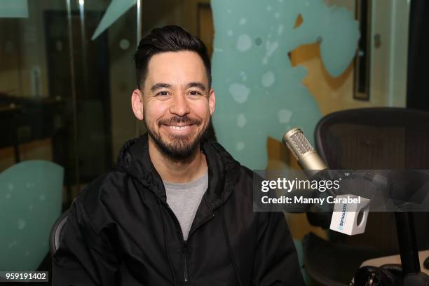 Mike Shinoda visits SiriusXM Studios on May 16, 2018 in New York City.