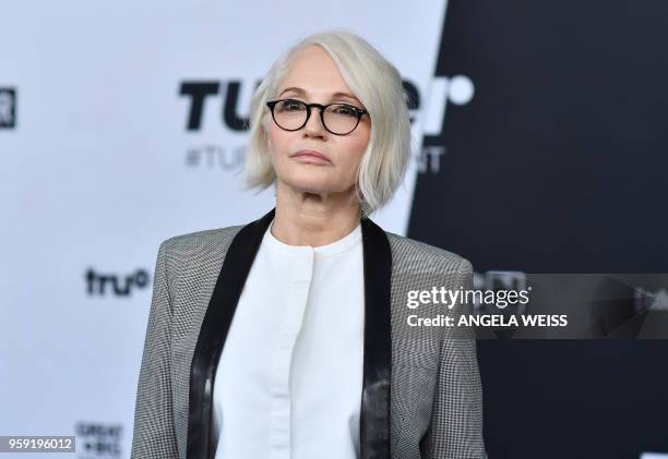 Ellen Barkin attends the Turner Upfront 2018 arrivals at The Theater at Madison Square Garden on May 16, 2018 in New York City.