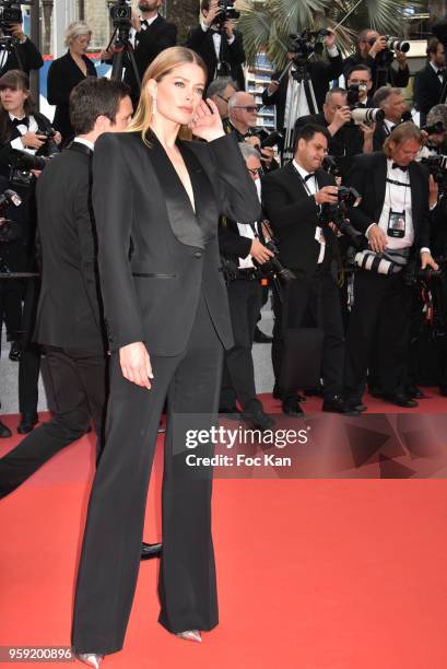 Doutzen Kroes attends the screening of 'Solo: A Star Wars Story' during the 71st annual Cannes Film Festival at Palais des Festivals on May 15, 2018...