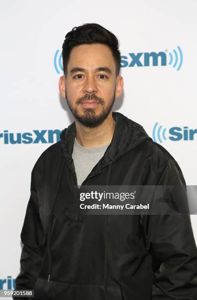 Mike Shinoda visits SiriusXM Studios on May 16, 2018 in New York City.