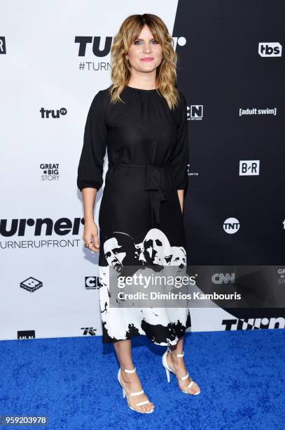 Brooke Van Poppelen attends the Turner Upfront 2018 arrivals on the red carpet at The Theater at Madison Square Garden on May 16, 2018 in New York...