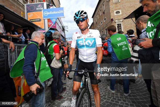 Arrival / Vasil Kiryienka of Belarus and Team Sky / during the 101st Tour of Italy 2018, Stage 11 a 156km stage from Assisi to Osimo 265m / Giro...