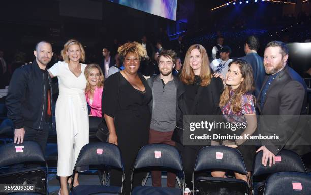 Mike Rubens, Allana Harkin, Samantha Bee, Ashley Nicole Black, Daniel Radcliffe, Alison Camillo, Amy Hoggart and Miles Kahn attend the Turner Upfront...