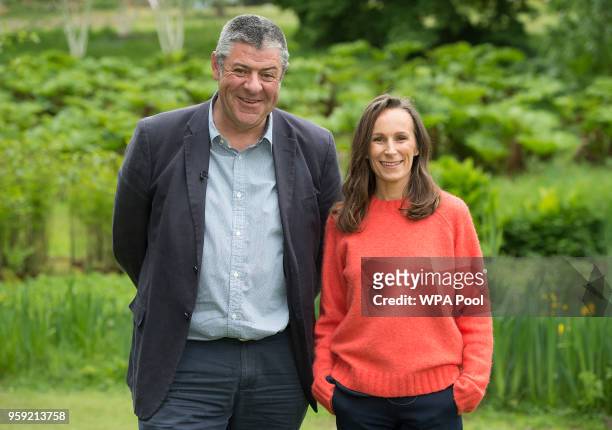 Floral designer Philippa Craddock, and Keeper of the Gardens John Anderson pose as they choose plants, which will feature in the floral displays at...