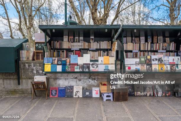 France, Paris - 5 april 2018: Bouquinistes de Paris at the Seine