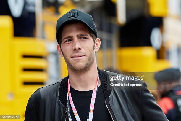 Sergi Roberto attends the Spanish Formula One Grand Prix at Circuit de Catalunya on May 13, 2018 in Montmelo, Spain.