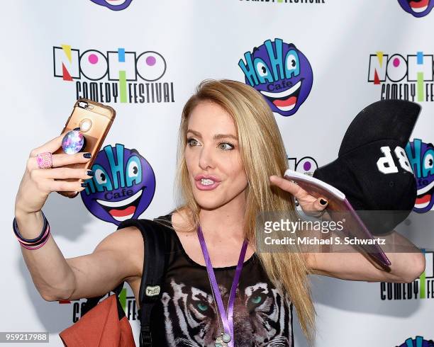 Comedian Kate Quigley attends day one of the NOHO Comedy Festival at Ha Ha Cafe Comedy Club on May 15, 2018 in North Hollywood, California.