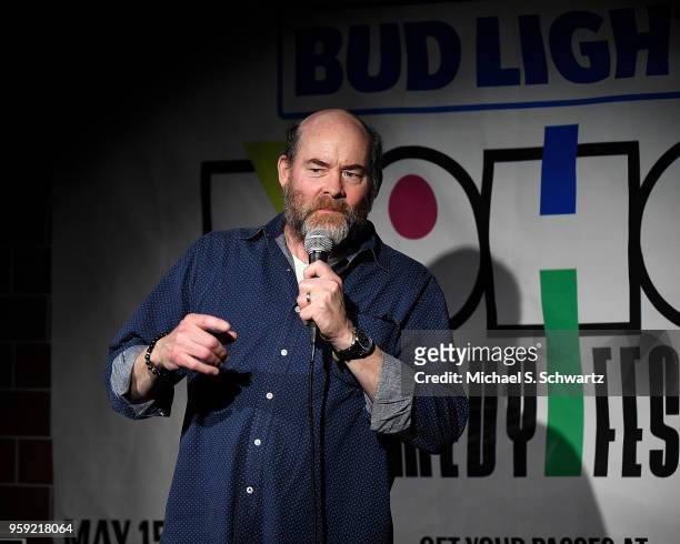 Comedian David Koechner performs on day one of the NOHO Comedy Festival at Ha Ha Cafe Comedy Club on May 15, 2018 in North Hollywood, California.