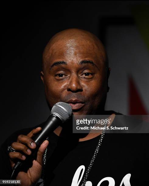 Comedian Alex Thomas performs on day one of the NOHO Comedy Festival at Ha Ha Cafe Comedy Club on May 15, 2018 in North Hollywood, California.