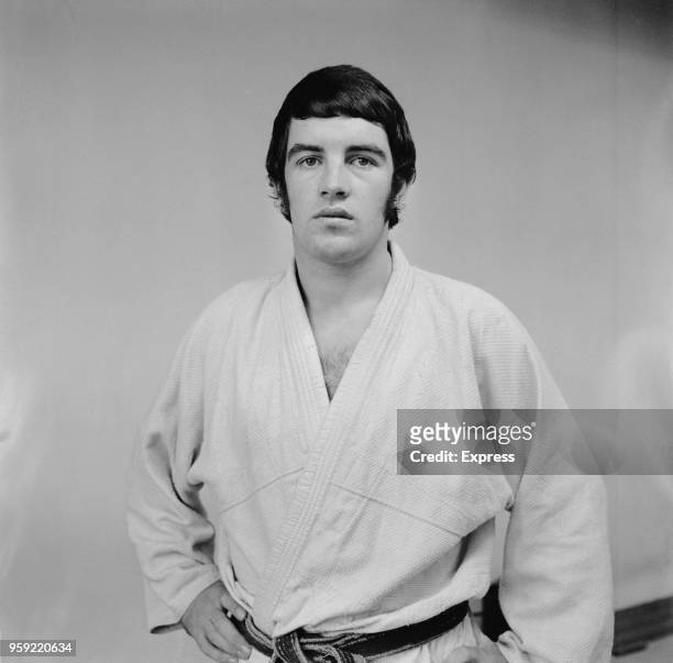 Welsh judoka Robert Sullivan pictured dressed in a judogi on 9th November 1970. Robert Sullivan would go on to marry the singer Bonnie Tyler in 1973.