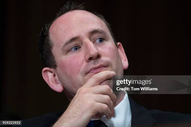 Prof. Eitan Hersh testifies during a Senate Judiciary hearing in Dirksen Building titled "Cambridge Analytica and the Future of Data Privacy,'" on...