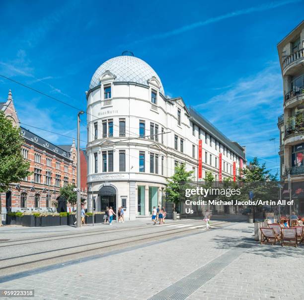 Belgium, Antwerp - 5 August 2015: Modemuseum van de provincie Antwerpen - fashion museum in the Nationalestraat