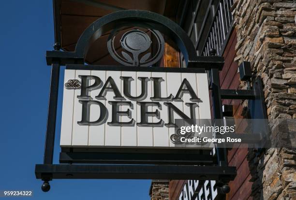 The entrance to the Paula Deen retail store is viewed on May 11, 2018 in Gatlinburg, Tennessee. Situated near the entrance to Great Smoky Mountains...