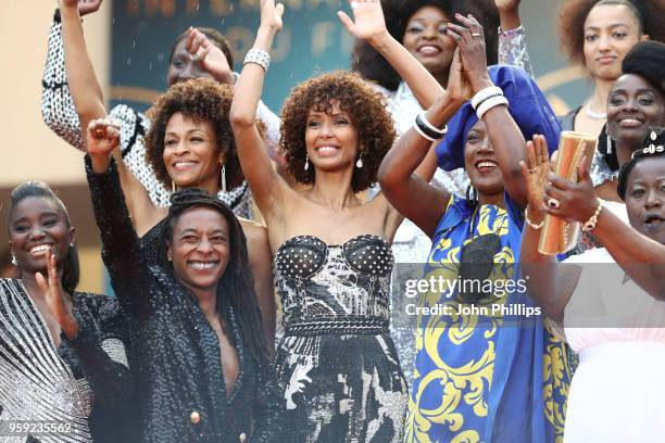 Karidja Toure, Shirley Souagnon, Rachel Khan, Sonia Rolland , Khadja Nin, Aissa Maiga and Marie-Philomene Nga authors of the book 'Noire N'est Pas...