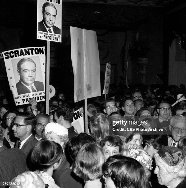 News coverage in advance of the 1964 Republican National Convention in San Francisco, CA. July 8, 1964.