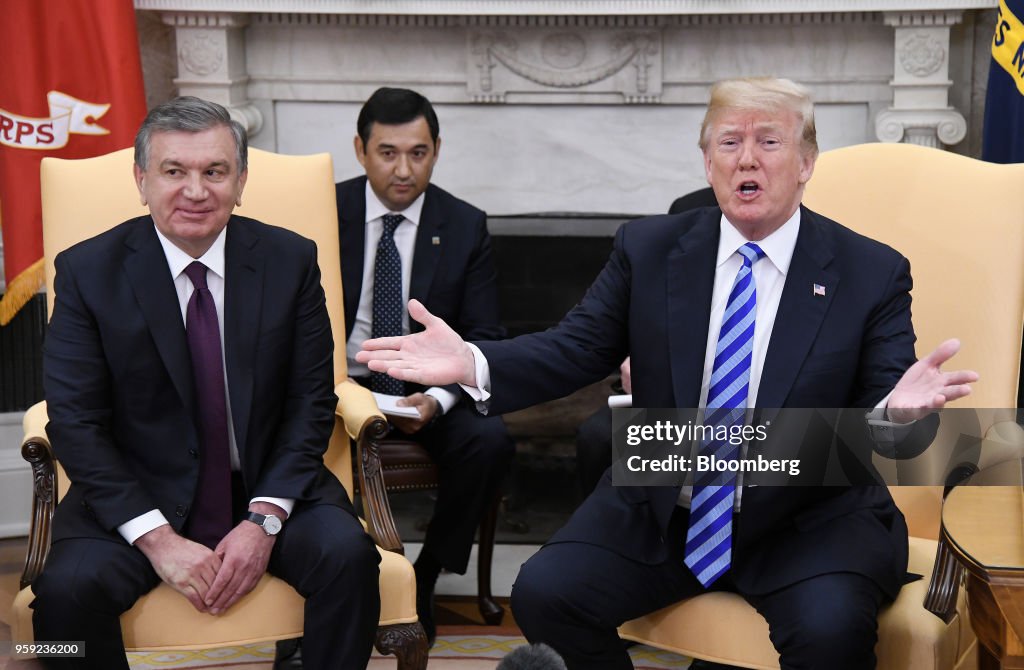 President Trump Hosts Uzbekistan President Shavkat Mirziyoev At The White House