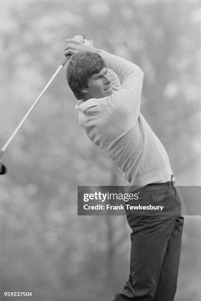 English professional Nick Faldo in action at the Martini International, UK, 19th May 1978.