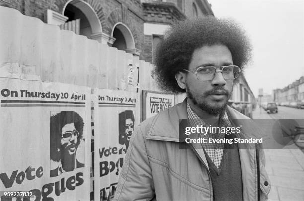 Caribbean political theorist, intellectual historian, writer and curator Anthony Bogues, candidate for the Socialist Workers Party at the Lambeth...