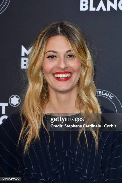 Actress Sveva Alviti attends as Montblanc launch new collection and dinner hosted by Charlotte Casiraghi during the 71st annual Cannes Film Festival...