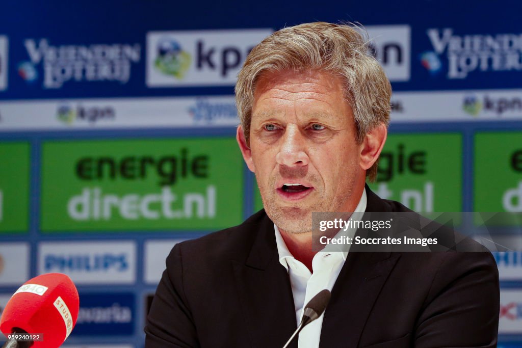 Press conference Marcel Brands of PSV