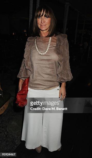 Meg Matthews attends the Out Of Context Exhibition after party at the Sanderson Hotel on January 21, 2010 in London, England.