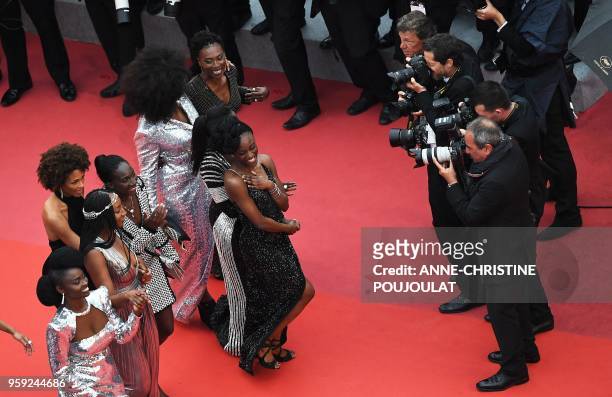 French actress Aissa Maiga, French actress Nadege Beausson-Diagne, French writer Rachel Khan, French actress Eye Haidara, French actress Assa Sylla,...
