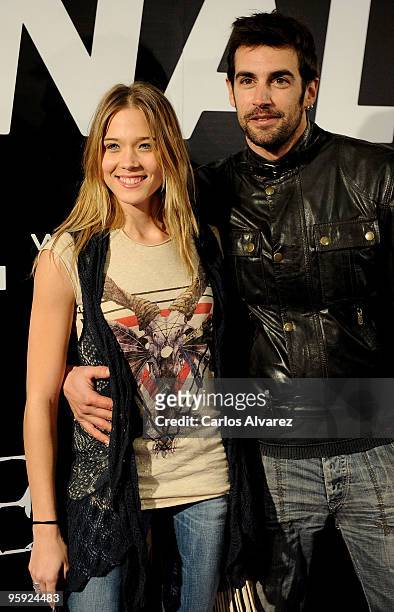 Spanish actress Patricia Montero and Alex Adrover attend the "Nine" premiere at Capitol Cinema on January 21, 2010 in Madrid, Spain.