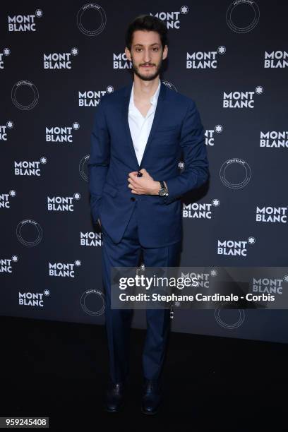 Pierre Niney attends as Montblanc launch new collection and dinner hosted by Charlotte Casiraghi during the 71st annual Cannes Film Festival at Villa...