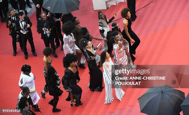 French-Portuguese actress Sara Martins, French actress Firmine Richard, French-Cameroonian Marie-Philomene Nga, French actress and Miss France 2000...