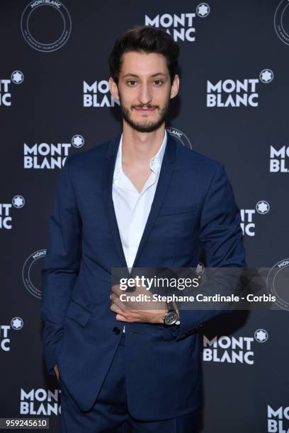 Pierre Niney attends as Montblanc launch new collection and dinner hosted by Charlotte Casiraghi during the 71st annual Cannes Film Festival at Villa...