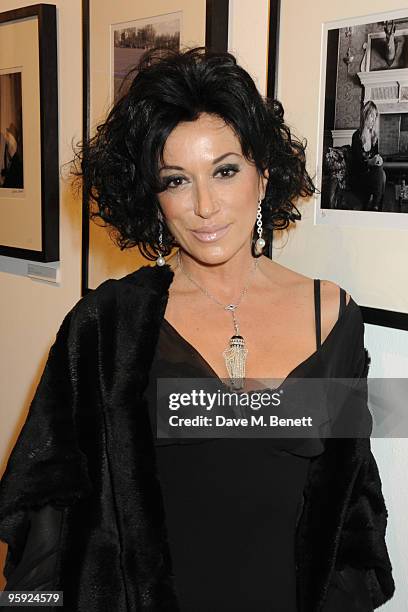 Nancy Dell'Olio attends the Out of Context exhibition at Getty Images Gallery on January 21, 2010 in London, England.