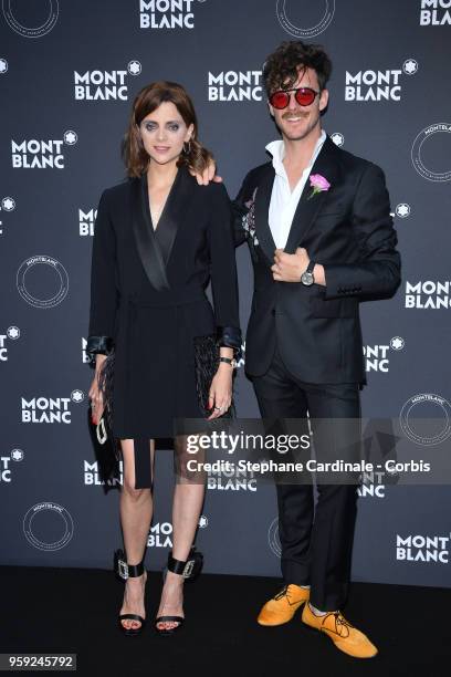 Macarena Gomez and Aldo Comas attend a photocall as Montblanc launch new collection and dinner hosted by Charlotte Casiraghi during the 71st annual...