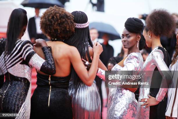 Author of the book "Noire N'est Pas Mon Métier" Aissa Maiga attends the screening of "Burning" during the 71st annual Cannes Film Festival at Palais...