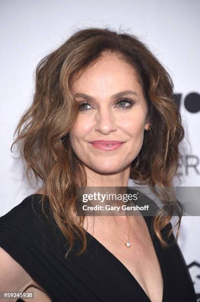 Amy Brenneman attends the 2018 Turner Upfront at One Penn Plaza on May 16, 2018 in New York City.