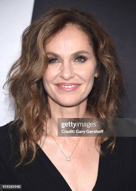 Amy Brenneman attends the 2018 Turner Upfront at One Penn Plaza on May 16, 2018 in New York City.