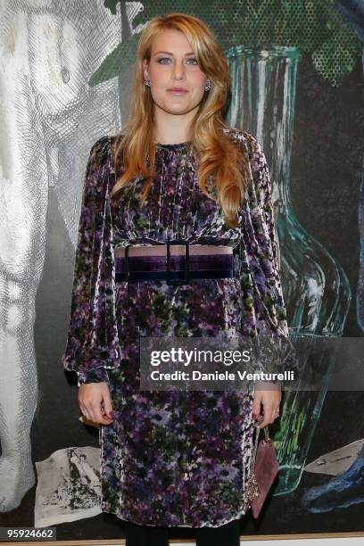 Barbara Berlusconi attends the Jorg Immendorff show at the Cardi Black Box Gallery on January 21, 2010 in Milan, Italy.