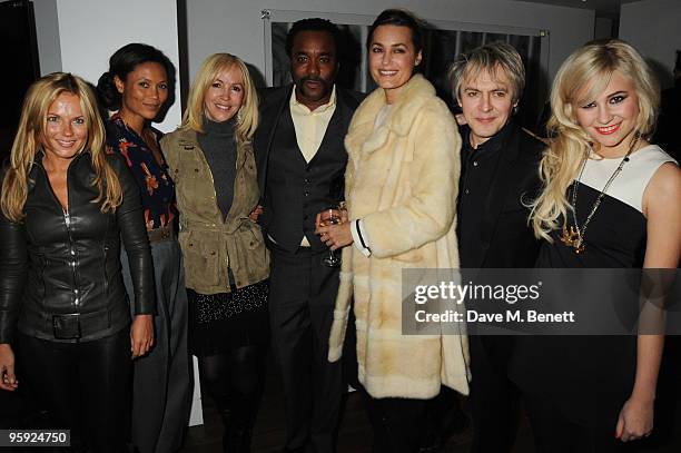 Geri Halliwell, Thandie Newton, Sally Green, Lee Daniels, Yasmin Le Bon, Nick Rhodes and Pixie Lott attend the private screening of 'Precious' at One...