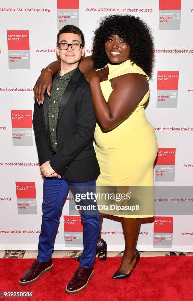 Christian Siriano and Danielle Brooks attend the Bottomless Closet's 19th Annual Spring Luncheon on May 16, 2018 in New York City.