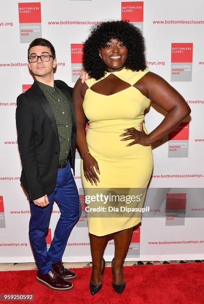 Christian Siriano and Danielle Brooks attend the Bottomless Closet's 19th Annual Spring Luncheon on May 16, 2018 in New York City.