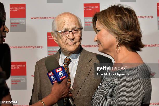 Norman Lear and Maggie Lear attend the Bottomless Closet's 19th Annual Spring Luncheon on May 16, 2018 in New York City.