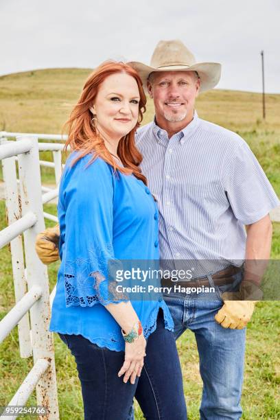 Chef Ree Drummond and husband Ladd Drummond are photographed for People Magazine on August 25, 2017 in Oklahoma. PUBLISHED IMAGE.