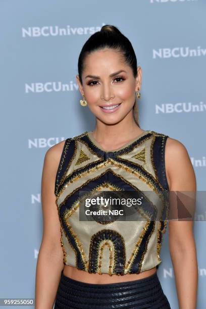 NBCUniversal Upfront in New York City on Monday, May 14, 2018 -- Red Carpet -- Pictured: Carmen Villalobos, "Sin Senos Si Hay Paraiso" on Telemundo --